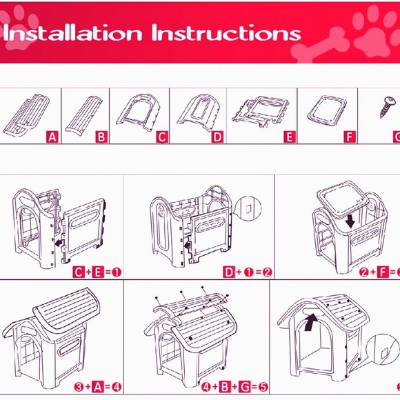 Large plastic kennel pet kennel - Picture 2 of 7